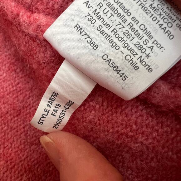 J.Crew Wool Alpaca Blend Open Cardigan Sweater Small Pink Long Lined Pockets - Picture 7 of 9